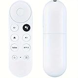 Voice Remote Control for Google Chromecast 4K Snow | G9N9N Replacement | Compatible with GA01409-US/GA01919-US/GA01920-US/GA01923-US/GA02463-US/GA02464-US | Hands-Free TV Controller