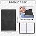 Chinco Golf Notebook Back Pocket Leather Golf Scorecard Book Journal Yardage Book for Sports and Outdoor Club Accessories (Black, 1 Piece)