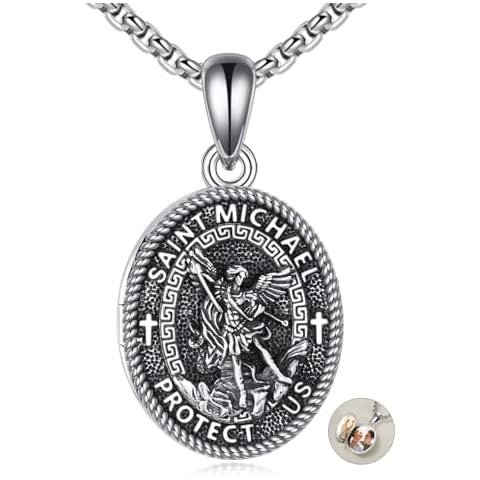 HKPATOP Saint Michael Locket Necklace Cover