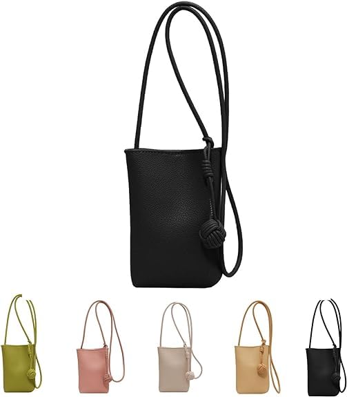 Mugrs Crossbody Bag, Cell Phone Crossbody Bag, Waterproof Crossbody Shoulder Bag,Clutch Wallet Phone Handbag,Mugrs Small Leather Crossbody Bags For Women Cell Phone Purse. (Black)