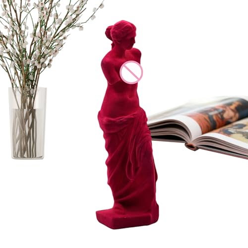 Statue d'Aphrodite moderne en résine de 28 cm pour décoration de table