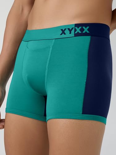 Image of XYXX Men's Dualist Micromodal Colorblock Trunks|Antimicrobial, Regular Fit, No-Marks Waistband|Underwear for Man Combo (Pack of 2)