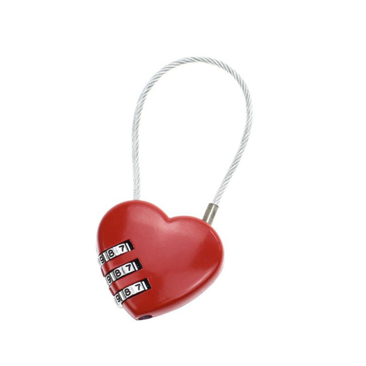 HEMOTON 3 Set Di Lucchetto A Combinazione Doganale Con Password Lucchetto Concentrico Per Valigie Rosso Facile Da Usare 4 Pezzi*3