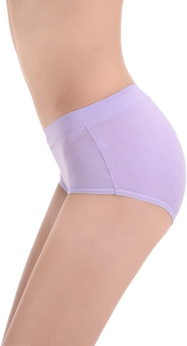 Buankoxy Women's Mid-Rise Stretch Cotton Panties, Assorted Colors - Image 5
