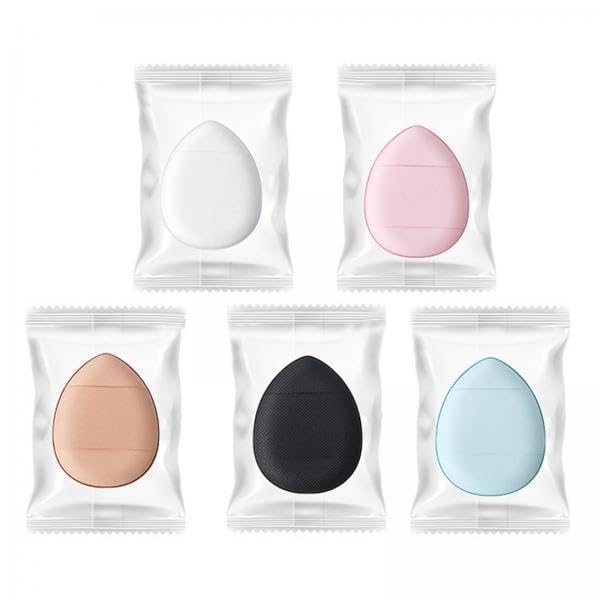 5Pcs Finger Makeup Sponge Blending Puff for Concealer Foundation Powder Beauty Tools