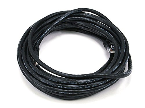 Monoprice 25FT 24AWG Cat6 550MHz UTP Ethernet Bare Copper Network Cable - Black