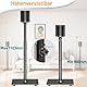 ELIVED Lautsprecherständer für Era 100 und Sonos One, One SL, Play: 1, Höhenverstellbar 88,8 cm-110,3 cm, Boxenständer Lautsprecher Ständer, 1 Paar, EV5024