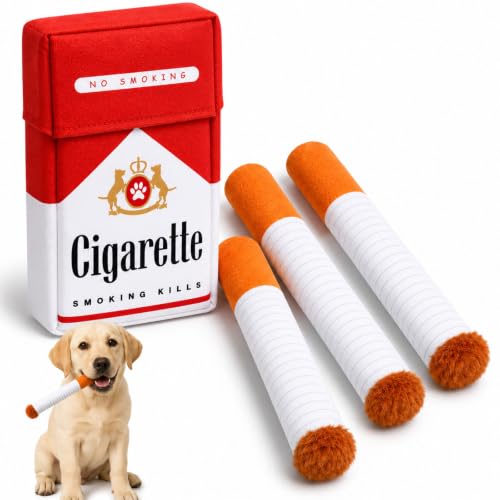 Seywong Cigarette Dog Toy Interactive Plush Puppy Chew Toys