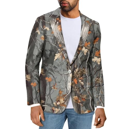 Blazer Men Lightweight Men's Suit Jacket for Evening Party Banquet Regular Fit Mens Sport Coats with Two Pockets