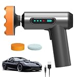 XPJBKC Cordless Car Polisher, Car Buffer Polisher Machine with 4000mAh Rechargeable Battery, Car Polishers and Buffers with 20000 Rpm Speed, 3 Polishing Pads, for Car Detailing Polishing