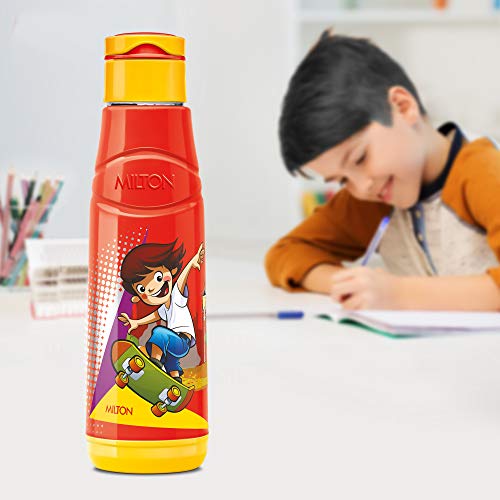 Image of Milton Steel Speedy 600 Insulated School Kids Bottle with Inner Steel, 500 ml, Red