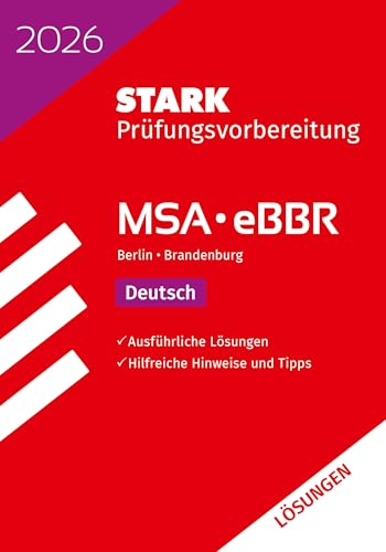STARK Lösungen zu Deutsch - MSA/eBBR 2026 Berlin/Brandenburg - Prüfungsvorbereitung (Abschlussprüfungen)