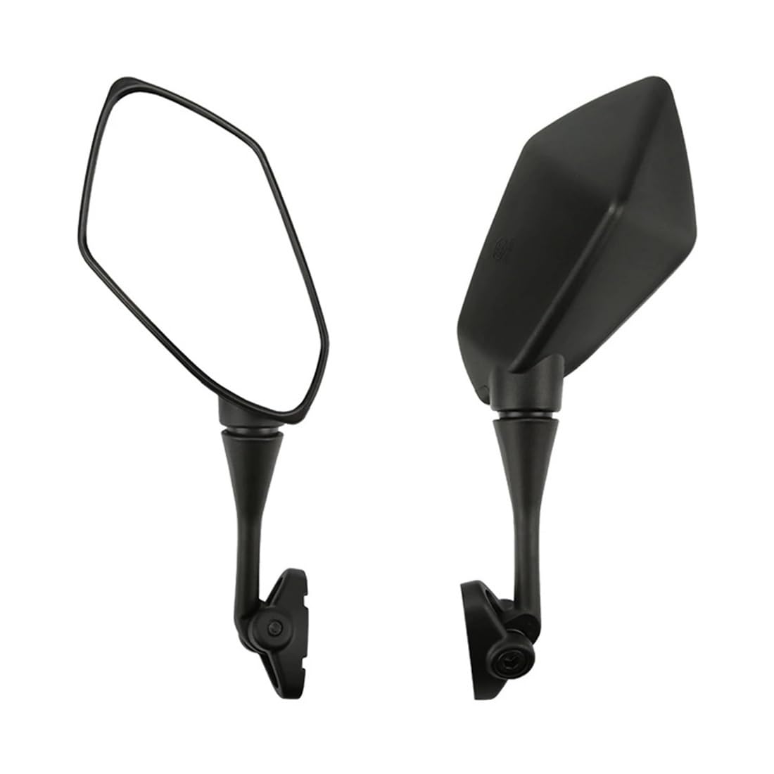 1 Par De Espejos Retrovisores Universales ABS Para Motocicleta, Deportivos, Color Negro, Para Manillar De Scooter Y Motocross Retrovisor moto