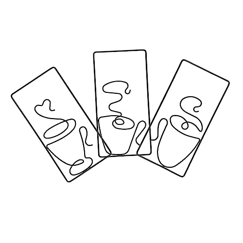 Garneck 3 Stücke Metall Kaffeetassen Wandkunst Draht Kaffeetassen Schild...