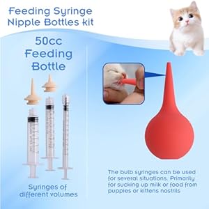 Puppy Kitten Whelping Kit,Birthing Supplies for Newborn Puppies and Kittens for Keeping Kitten Dogs Cats Feeding Sets Supplies Includes Whelping Collars Record