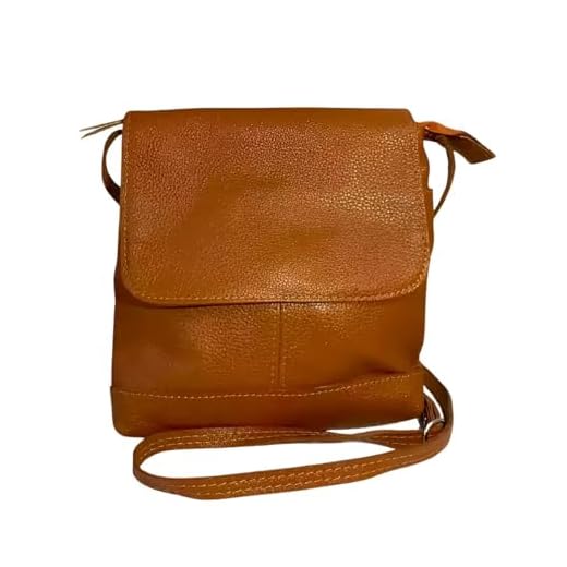 Bolsa Tiracolo Feminina em Couro Legítimo, Modelo Jô, Caramelo