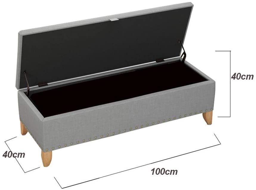 Tabourets de rangement bleu coffre à chaussures en bois