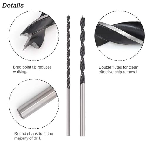 Set de brocas extra largas 300 mm para madera miniatura 4