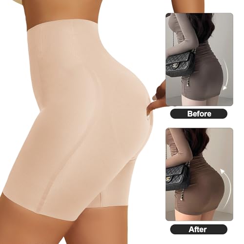 Image of MOVWIN Padded Underwear for Women Built-in 7mm 16mm Fake Butt Pads for Bigger Butt Lifting Panties Tummy Control Shapewear