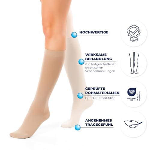 Chaussettes de contention pieds enflés et prévention de thrombose