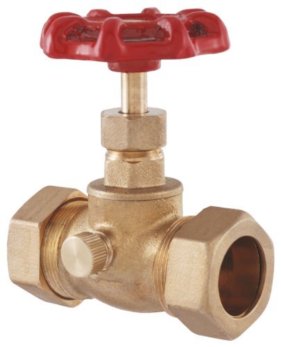 Stop Valve Compression 0.75 in. Brass
