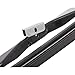 ACDelco Gold 8-7122 (89001147) Heavy Duty Silver Five Bar Wiper Blade for Curved Windshields, 12.0 in
