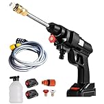 Idropulitrice a batteria 42V 8000Mah Idropulitrice portatile con 2 batterie Idropulitrice ad alta pressione a batteria per il lavaggio di auto Pulizia di pavimenti