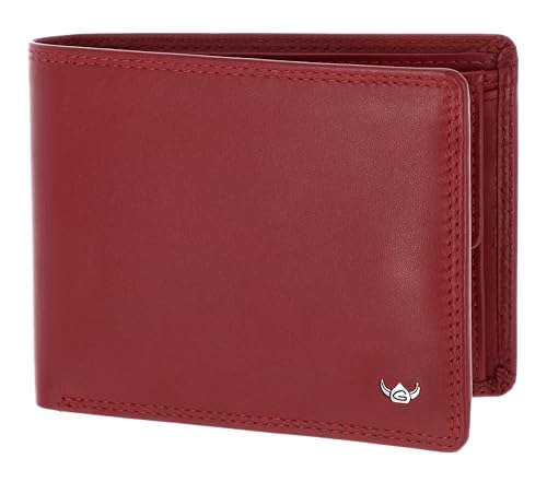 Porte-monnaie cuir Golden Head Polo RFID protect portefeuille rouge 1138