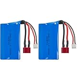 SIMREX Plug and Play Toy RC Car Batteries are Quick Easy to Replace,Suitable 1/16 Scale Hobby RC Car