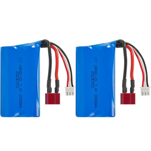 SIMREX Plug and Play Toy RC Car Batteries are Quick Easy to Replace,Suitable 1/16 Scale Hobby RC Car