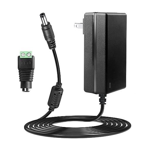 12V 3A Power Supply - LeTaoXing AC 100-240V to DC 12V 36W Switching Power Adapter Transformers 12V/3A for Home Security Camera Surveillance DVR NVR Led Light Strip (1 Pack)