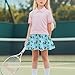 Liuqpwys Pickle Golf Girl's Golf Skirt Breathable Girls Tennis Skirts with Inner Shorts Versatile Fashion Tennis Golf Skirts School Kids Teen Daily Wear