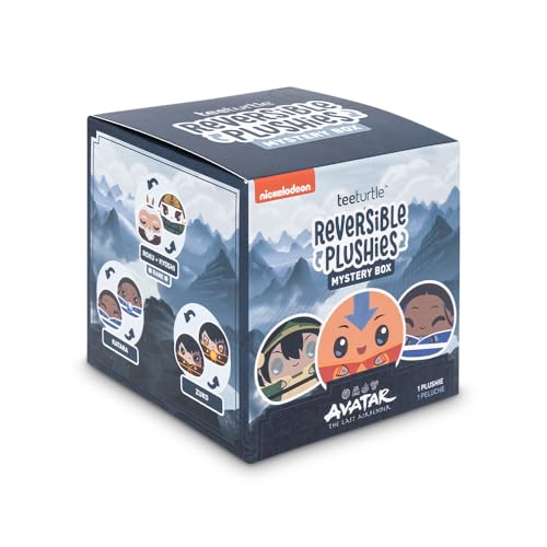 TeeTurtle Avatar The Last Airbender Series Reversible Plushie Mystery Box - 3-Inch Mini Two-Sided Blind Box Plush with Embroidered Details - Cute Collectible Surprise Toy for Kids, Teens, and Adults