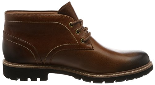 Clarks Herren Batcombe Lo Chelsea Boots, Braun Dark Tan Lea, 44 EU