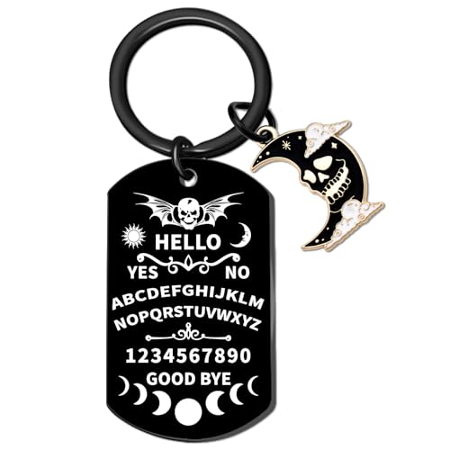 Witchy Astrology Goth Gifts For Women Friends Cool Witchy Keychain