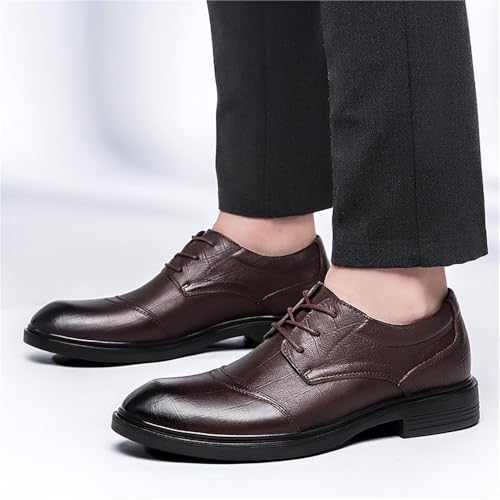 Mens Autumn Business Dress Shoes British Style Leather Formal Single Footwear Cross Border Exclusive Lace up4