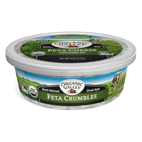 Organic Valley Organic Feta Cheese Crumbles, 4 oz