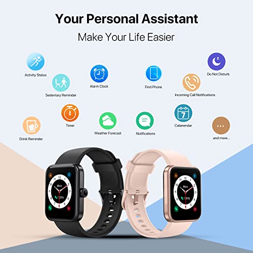 Umidigi Ufit Pro(40Mm) Smart Watch Alexa Built-In,Fitness Tracker With Heart Rate, Spo2 And Sleep Monitor, 5Atm Waterproof Hd Color Touchscreen For Men Women Compatible With Iphone & Android #TOP4