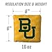 YouTheFan Officially-Licensed NCAA Baylor Bears Set of 4 Cornhole Bags - All Weather Regulation 6” x 6” Size - 16oz Weight - Designed in USA
