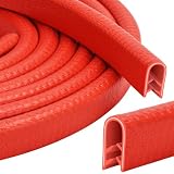 Kantenschutz für Blech Gummi Klemmbereich 1-2 mm kantenschutzprofil Metall zur Verkleidung Einer Scharfen Kante für Die Meisten Autos Blechverarbeitung Bootsbau Handwerk 5M(5, Rot, 2mm)