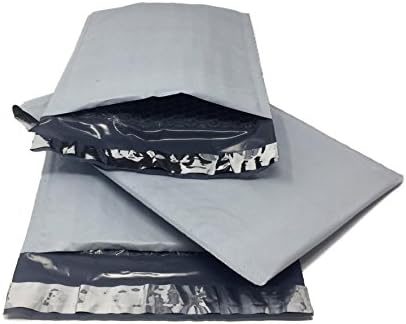 Shop4Mailers 8.5 x 11 White Poly Bubble Mailers Self Seal Envelopes (White, 25 Pack)