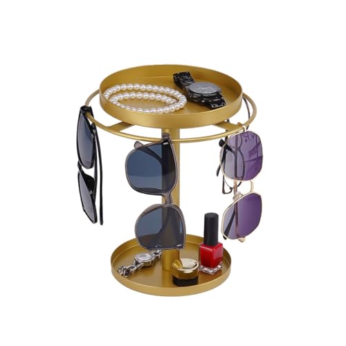 Porte lunettes en métal rotatif pour éviter les rayures et le désordre