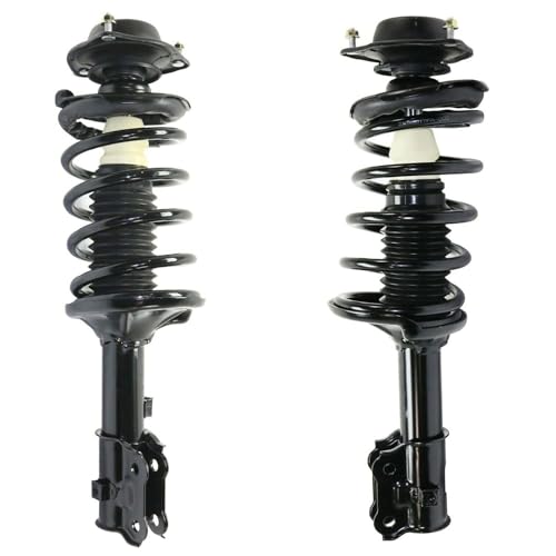 Image of Detriot Axle - 8pc Front Strut Kits for 2000-2005 Hyundai Accent Complete Front Strut w /Coil Spring Assembly + Sway Bar Links + Lower Ball Joint + Outer Tie Rod End 2001 2002 2003 2004 Replacement