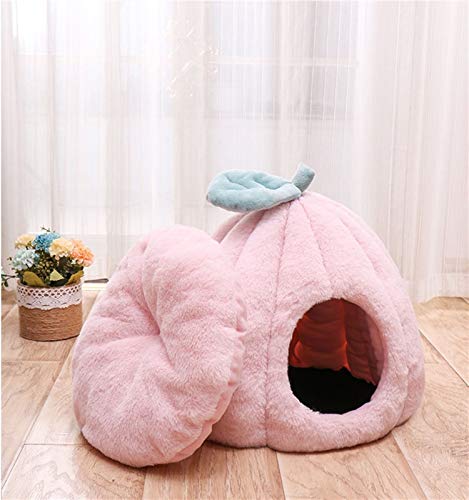 DHGTEP Winter Fluffy Cotton Beheizte Haustier Katze Hundehaus Bett, Weiche Katze Höhle Iglu Mit Abnehmbaren Waschbaren Gemütlichen Matte Für Kleine Mittlere Katzen Hunde Bett