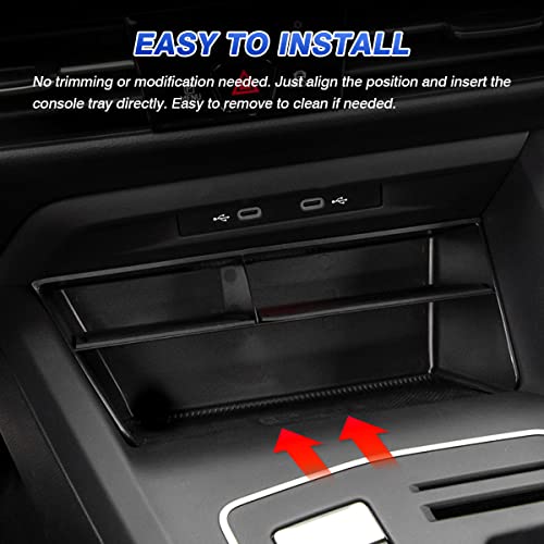 Image of Karltys Center Console Organizer, Storage Box with Non-Slip Silicone Mat, Center Console Tray Insert Secondary for VW Volkswagen Golf GTI R MK8 2022-2025 2026 Accessories