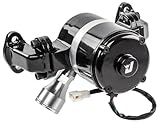JEGS Electric Water Pump | 35 GPM | Big Block Chevy | 6 Amps | 1.75� Inlet Hose | 3/4 � NPT Inlet Thread Size | Black Powder Coated Aluminum