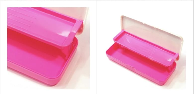 Image of Bandal & Neoul KITTY's Officially Licensed 2 Layer Levered Pencil Case - 2 Designs (Kitty's ribbons)
