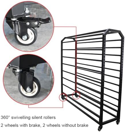 Easy Installation Shower Curtain Rod Adjustable Corner Ceiling Support Curved Rod,Adjustable Fabric Roll Storage Rack - 10 Rods, 63in Rolling Organizer for Vinyl, Leather, Curtains & Wallpap