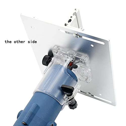 Inserção de mesa de alumínio para fresa de madeira elétrica com esquadria de mesa de serra de esquad