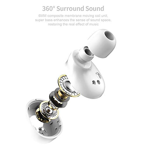 Andoer Fone de ouvido sem fio Lenovo X18 BT 5.0 TWS Fone de ouvido esportivo à prova d'água Fone de